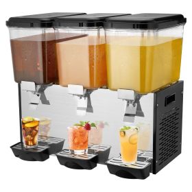 VEVOR Commercial Beverage Dispenser 18L x 3 Tanks Cold Juice Ice Drink Dispenser VEVOR Commercial Beverage Dispenser 18L x 3 Tanks Cold Juice Ice Drink Dispenser